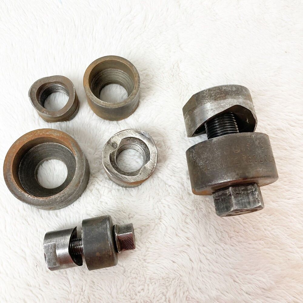 GREENLEE Round Conduit Knockout Punch Set AV249 322AV 1.25” 1” 3/4” 1/2”